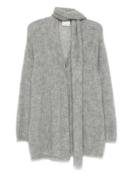  Forte Forte Scarf-detailed Cardigan - Grey 