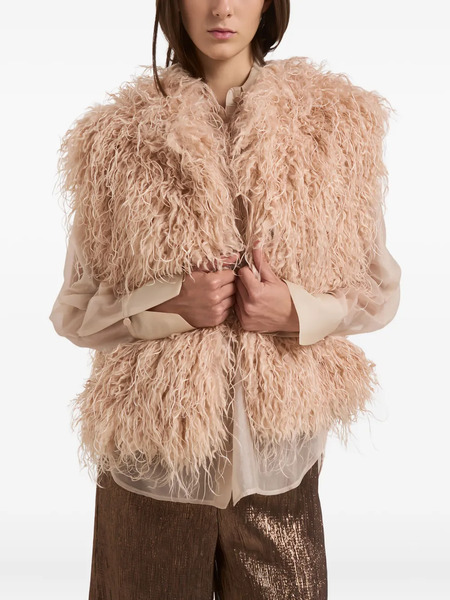  Forte Forte Shaggy Faux-fur Vest - Pink 