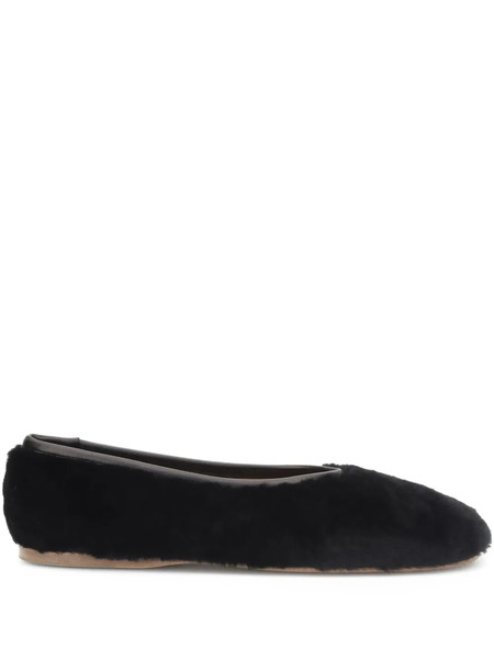  Forte Forte Sheepskin Ballerina Flats - Black 