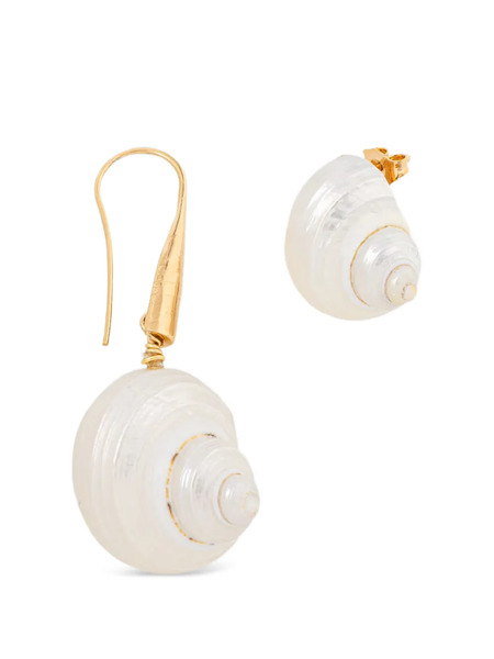  Forte Forte Shell-motif Drop Earrings - Gold 