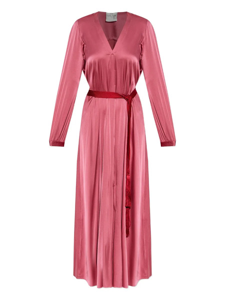  Forte Forte Silk-blend V-neck Maxi Dress - Pink 