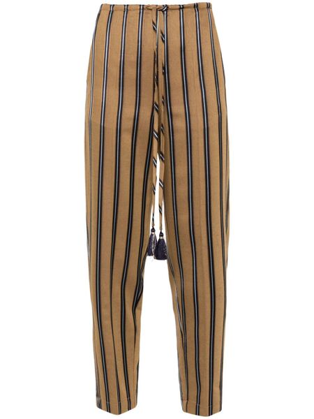  Forte Forte Striped Tapered Trousers - Neutrals 