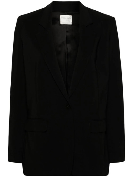  Forte Forte Tailored Single-breasted Blazer - Black 