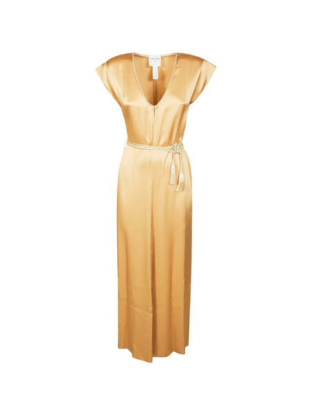  Forte Forte Tassel-belt Midi Dress - Neutrals 