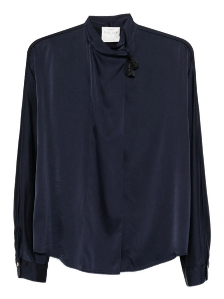  Forte Forte Tassel-detailed High-neck Blouse - Blue 