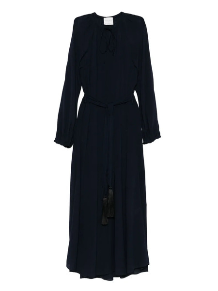  Forte Forte Tassel-embellished Tie-neck Maxi Dress - Blue 