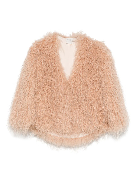  Forte Forte V-neck Coat - Neutrals 