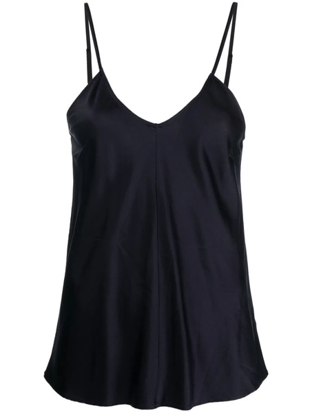  Forte Forte V-neck Silk Cami Top - Blue 