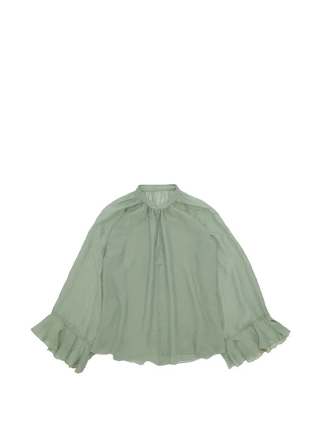  Fortela Ambre Silk Blouse - Green 