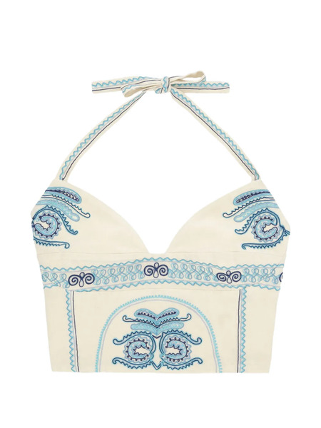  Fortela Aura Embroidered Top - Neutrals 