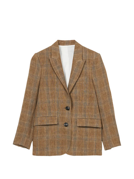  Fortela Bella Checked Blazer - Brown 