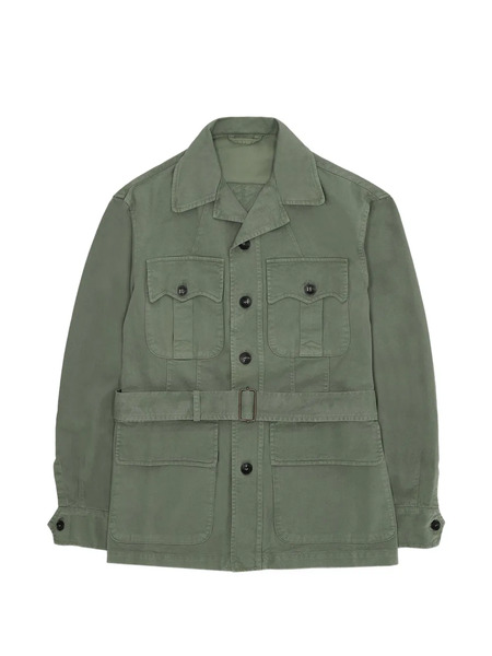  Fortela Buttoned Belted Jacket - Green 