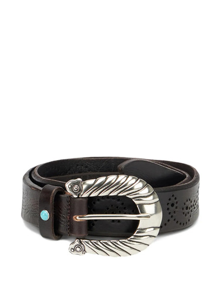  Fortela Carson Leather Belt - Brown 