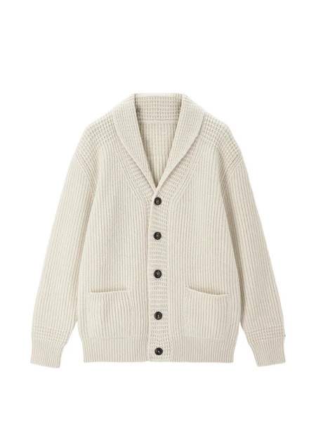  Fortela Chad Shawl-collar Cardigan - Neutrals 