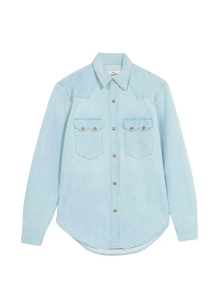  Fortela Chest-pocket Denim Shirt - Blue 