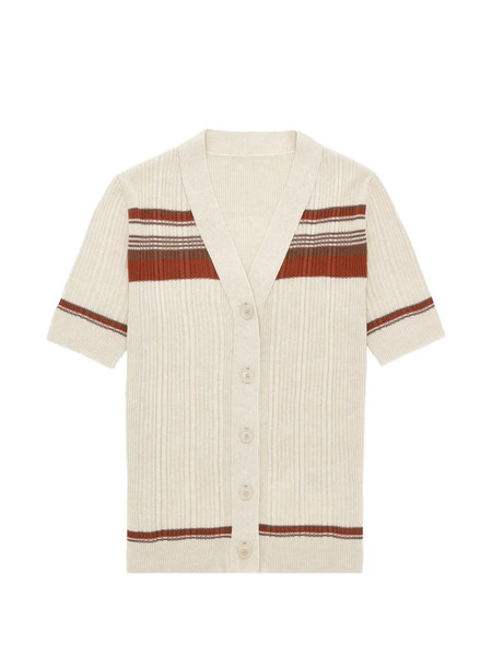  Fortela Clarisse Striped Cardigan - Neutrals 
