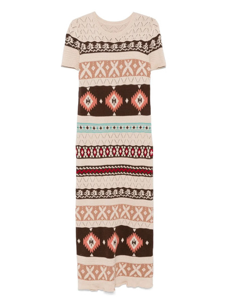 Fortela Crochet Maxi Dress - Neutrals 