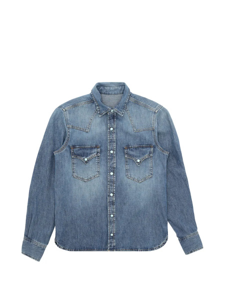  Fortela Flap-pocket Denim Shirt - Blue 