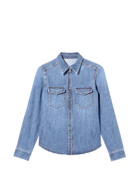  Fortela Flap-pocket Texan Shirt - Blue 