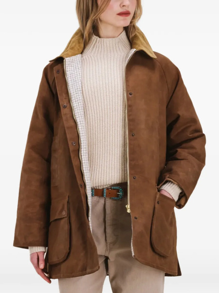  Fortela Floriane Patch-pocket Collared Jacket - Brown 