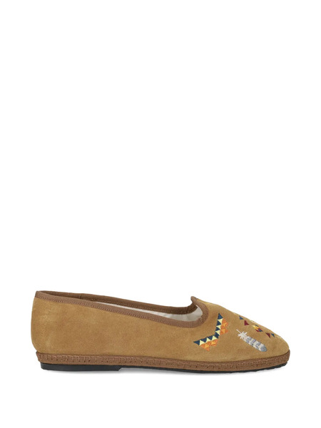  Fortela Frutate Geometric-embroidery Pumps - Brown 