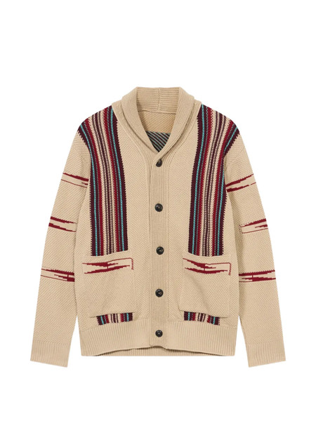  Fortela Henryc First Nations Motif Cardigan - Neutrals 