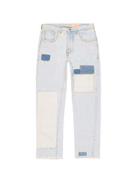  Fortela 965 John Patchwork Five-pocket Jeans - Blue 
