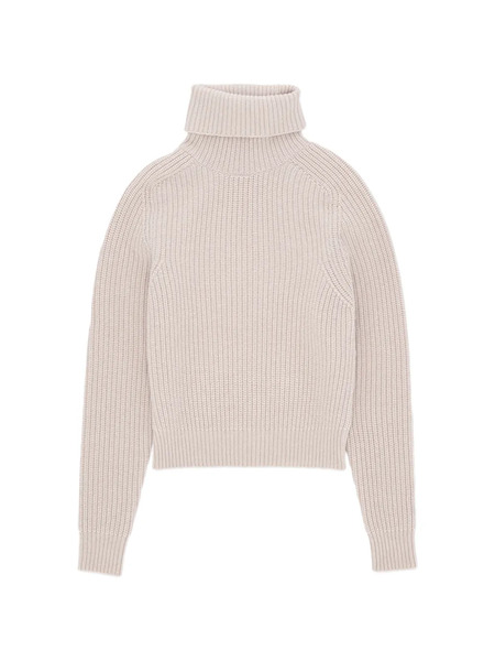  Fortela Laura Rib Stitch Turtleneck Sweater - Neutrals 