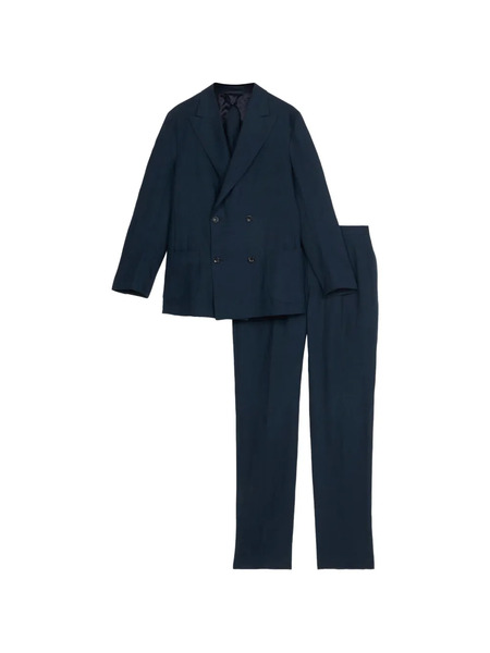  Fortela Marcello Double-breasted Tailored Suit - Blue 