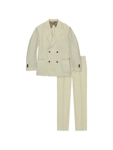  Fortela Marcello Double-breasted Tailored Suit - Neutrals 