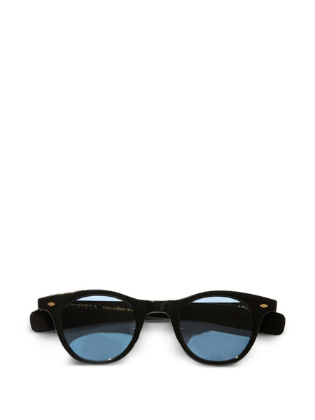  Fortela Nelson Round-frame Sunglasses - Black 