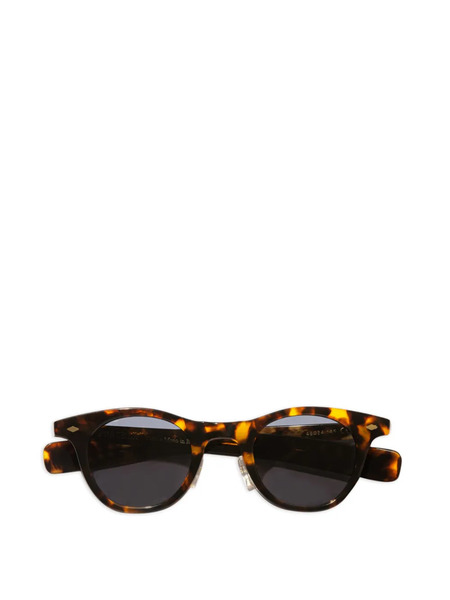  Fortela Nelson Round-frame Sunglasses - Brown 