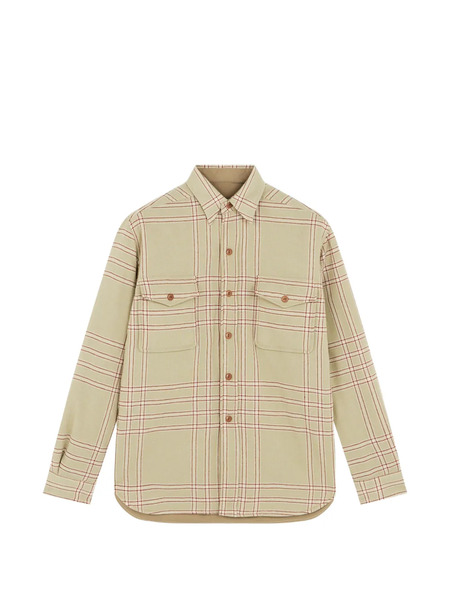  Fortela Patch-pockets Checked Overshirt - Green 