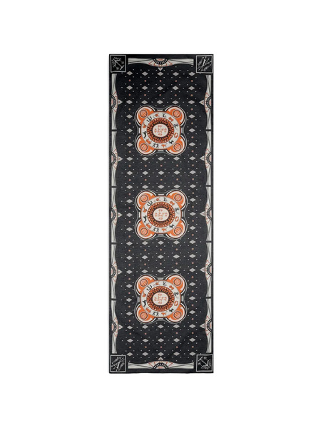  Fortela Printed Scarf - Black 