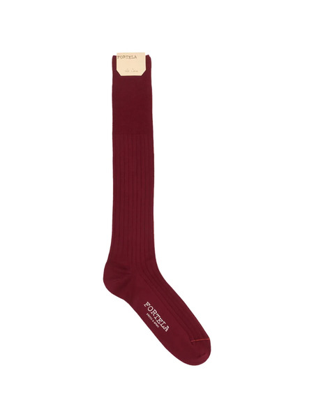  Fortela Ribbed Socks - Red 