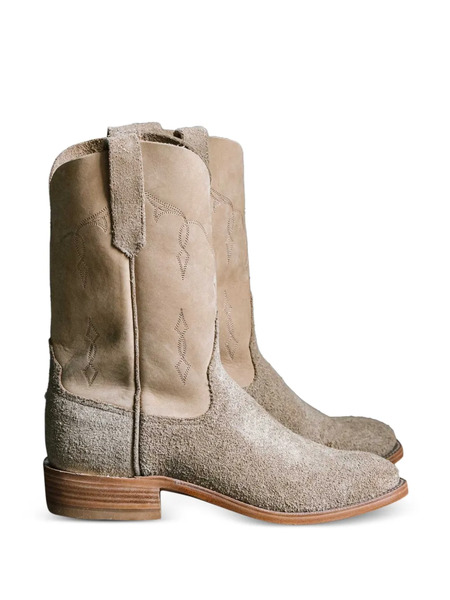  Fortela Riosboots Suede Cowboy Boots - Neutrals 