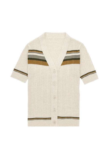  Fortela Striped Button Shirt - Neutrals 