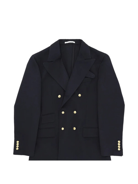  Fortela Travel Double-breasted Button Blazer - Blue 