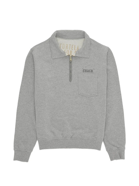  Fortela Yalepcoach Zip Pocket Sweatshirt - Grey 