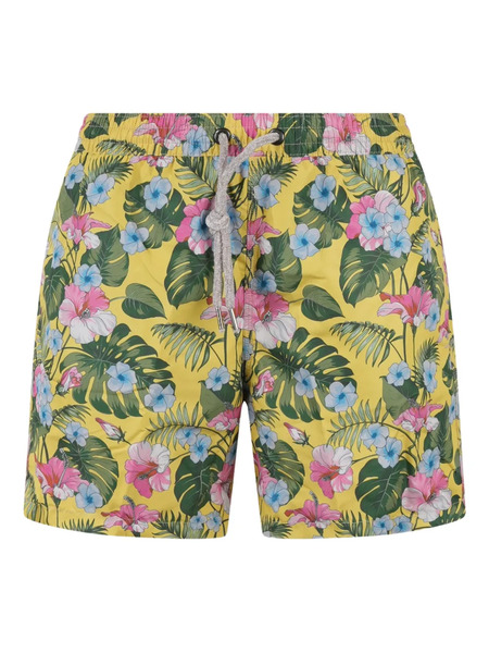 Four Fashioned Friends Floral-print Swim Shorts - Yellow 