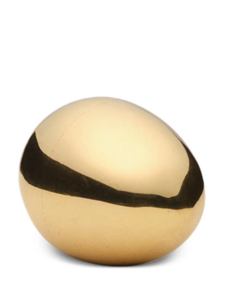  Fourth Street Polished Egg Paperweight - Gold 