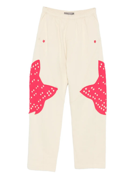  Fox Racing Labs Perforated Appliqué Fleece Track Trousers - Neutrals 