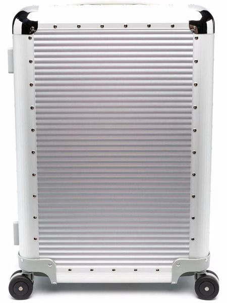  Fpm Milano Bank S Spinner 68 Aluminium Suitcase - Silver 