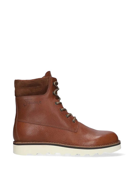  Fracap Explorer Suede-panel Ankle Boots - Brown 
