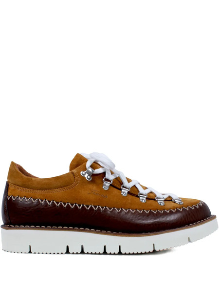  Fracap Leather Lace-up Boots - Brown 