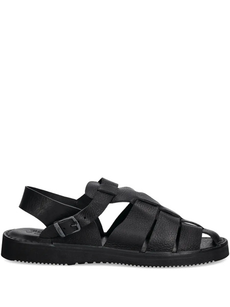  Fracap Leather Sandals - Black 