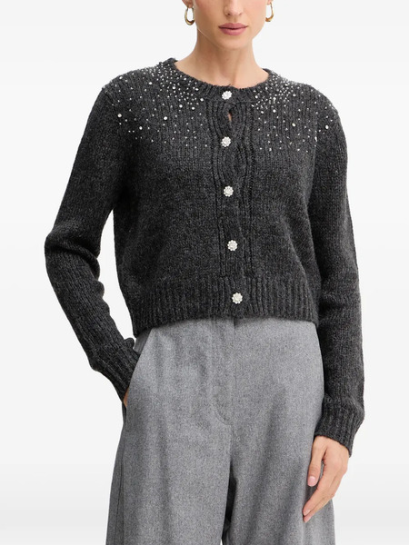  Fracomina Bead-embellished Cardigan - Grey 