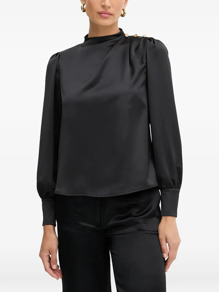  Fracomina Button Detail Blouse - Black 
