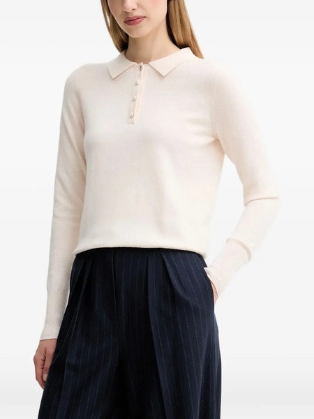  Fracomina Button-placket Polo Top - Neutrals 