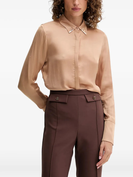  Fracomina Pleated Detail Shirt - Neutrals 